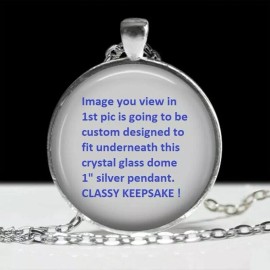 Fashion Jewelry New SUN MOON YIN YANG ART pendant Sterling 925 plated Silver 22" necklace Gift