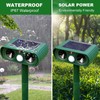 Solar Ultrasonic Animal Repeller, 2024 Dog Cat Repellent Outdoor,Deer Repellent