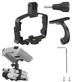 Drone Handheld Gimbal Photography Remote Control Stabilizer Holder Bracket Mount Fit for DJI Mini 3 Pro RC Drone Accessory(RC Version)