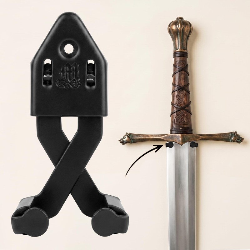 Mythrojan Metal Single Sword Wall Mount - 4 Inch Vertical