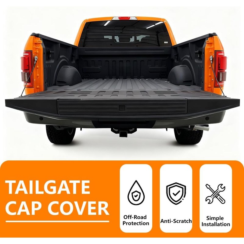 G-PLUS Tailgate Cap Pad Flexible Flex Step Molding Trim w/Release