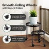 US Original Indoor Plant Stand with Wheels, (2 Sizes) Metal
