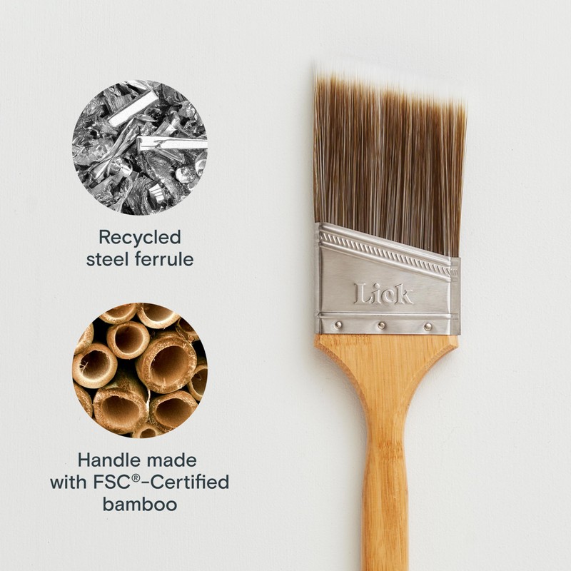 Lick 2.5 inch Bamboo Angled Paint Brush – Cutting In
