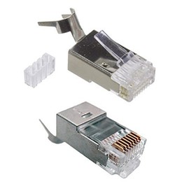 CAT6A STP RJ45 Shielded Modular Plug - 25 Pieces