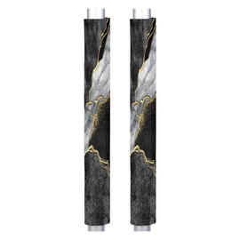 Tavisto Marble Gold Gray Black Refrigerator Handle Covers Modern Rustic Fridge Door Handle Covers Keep Kitchen Appliance Clean 2 PCS Washable Handle Covers for Fridge Dishwasher Party Home Decoration