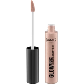 SANTE Naturkosmetik GLOWrious Liquid Highlighter 02 - Natural Glow for Irresistibly Beautiful Shimmer Effects, Vegan and Cruelty Free, 9 ml