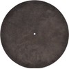 Genuine Leather Turntable Platter Mat - Black Embossed Snakeskin