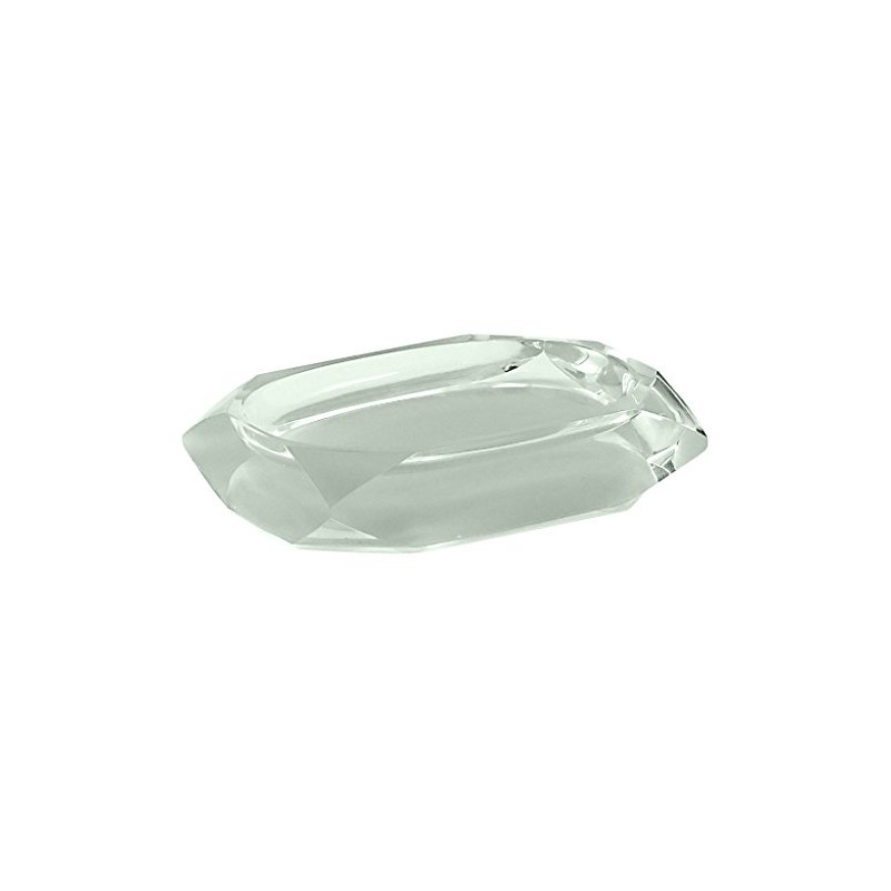 Gedy Chanelle Soap Dish, Resin, Green, 7.8x12x2.8