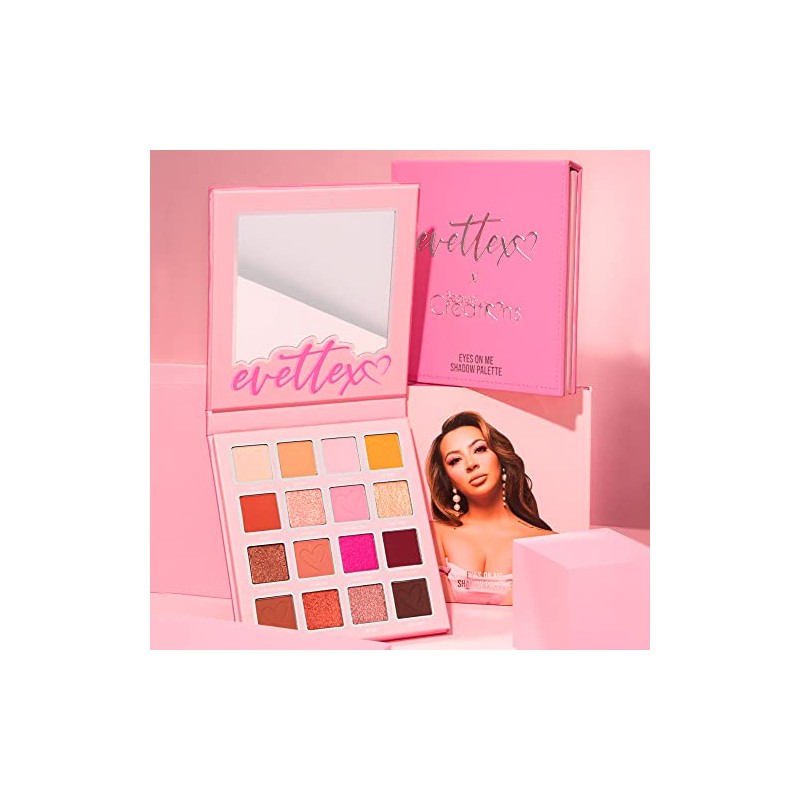Beauty Creations x Evettexo Paleta de sombras 16 tonalidades
