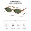 Appassal Retro Polarized Oval Sunglasses for Women Chic Cat Eye