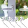 HOMURY Set of 4 Aluminium Window Handles: Lockable Window Handle,