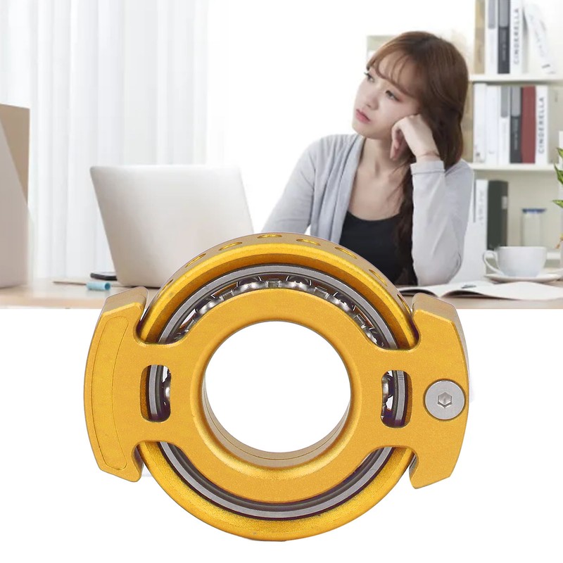 Fingertip Gyroscope Reduce Anxiety Free Rotating Metal Ring Decompression Toy