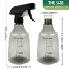 YOLCAR 17oz/500ml Plastic Spray Bottle with Measurements and Adjustable Nozzle,