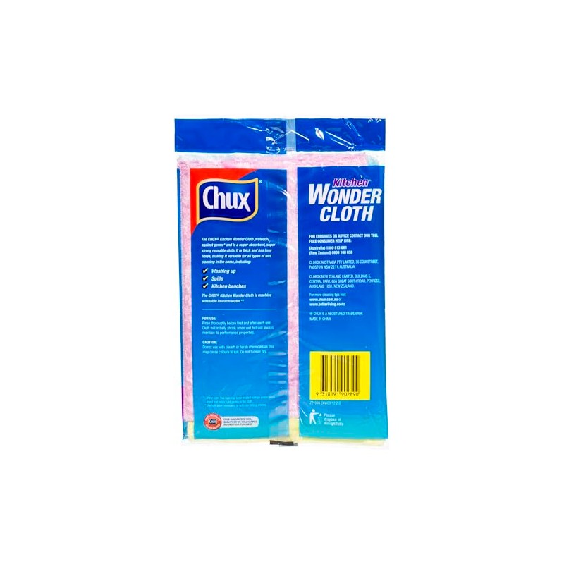 Chux Kitchen Wonder Cloth, Super Absorbent, Extra Strong, and Machine