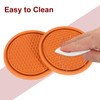 sourcing map 2pcs Car Cup Coasters Universal PVC Car Cup