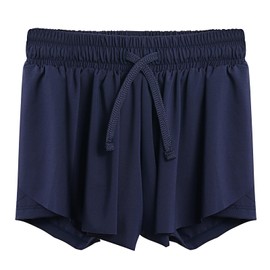 KAKU NANU Girls' Skirts & Skorts PE Shorts for Girls Kids Tennis Skort School Skirts Navy Blue 10 11 12 Years School Uniform