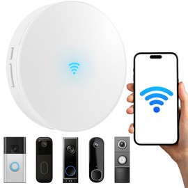 LUCKYDUO WiFi Doorbell Chime for Alexa, 7 Brands, 32 Tones, LED Flash