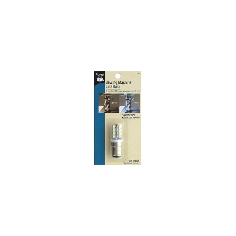 Dritz Sewing Machine LED Light Bulb, Push-In 5.75 x 2.88