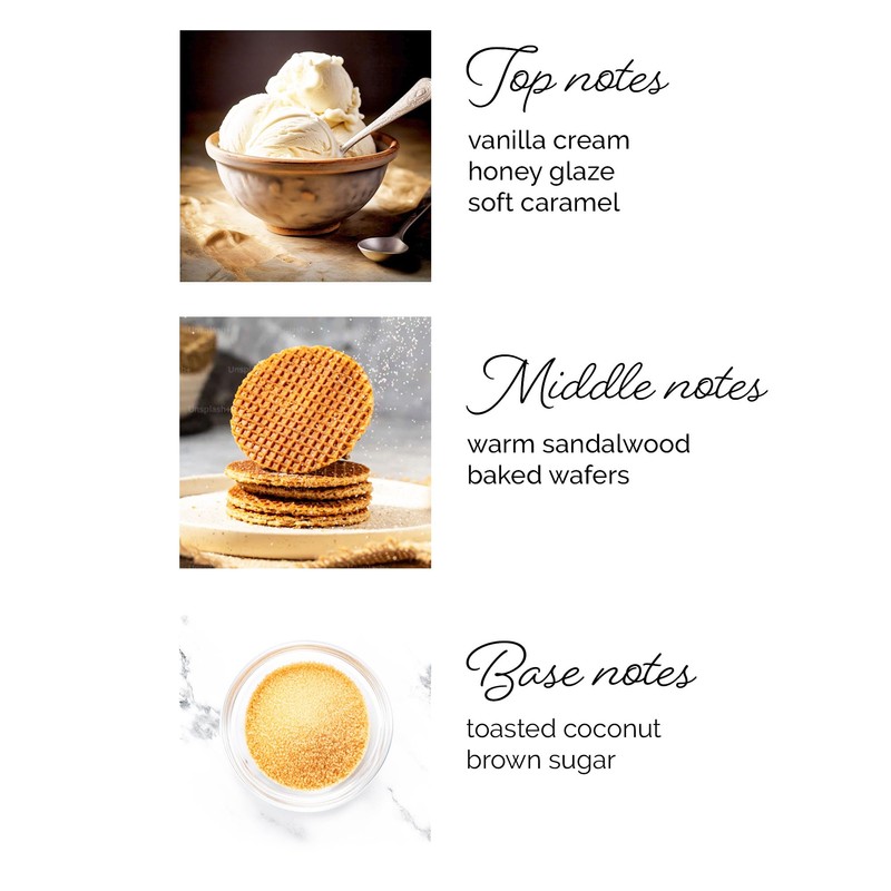 SweetHollow Vanilla + Waffle Cone Fine Fragrance Mist, Scented Perfume