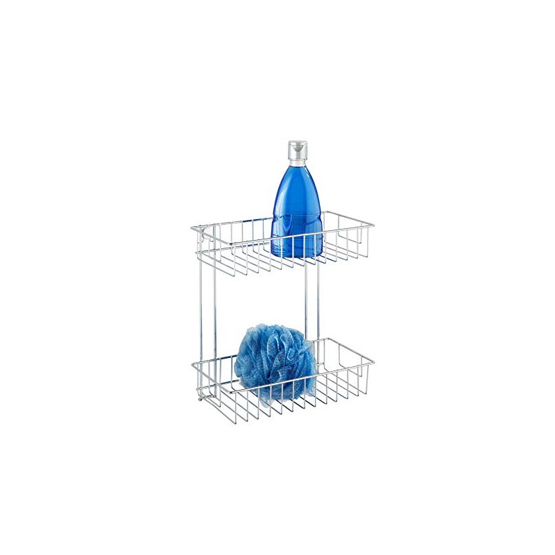 WENKO 20633100 2-Tier Wall Rack Classic - fixing without drilling,