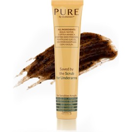 MUDMASKY Puro - Exfoliante Para Axilas. Exfoliante Y Mascarilla Desintoxicante Para Axilas. Elaborado Con 5 Ingredientes Naturales, Incluyendo Granos De Café Reciclados.