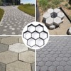 Skelang Hexagon Pavement Mold, 11.4"×11"×1.7" Reusable Walk Path Maker, Concrete