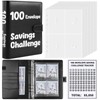 SKYDUE 100 Envelopes Money Savin Challenge Binder, A5 Money Saving