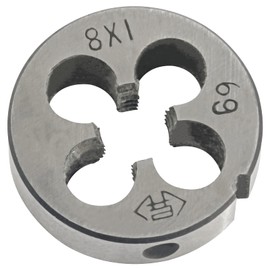 Aceteel M8 X 1mm Metric Round Thread Die, Right Hand Machine Threading Die M8x1