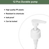sourcing map 12Pcs Liter Pump Dispenser, 28/410 Universal Shampoo Container