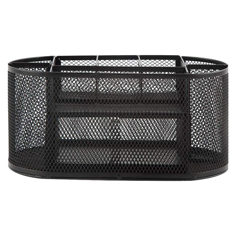 Mesh Desk Office Organizer,Multifunction Pen Holder with Drawer Stationery Storage