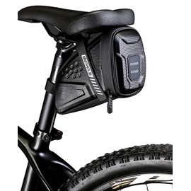 SUBORAWOS Bike Phone Mount Bag EVA Hard Shell Waterproof TPU Touchscreen Front Frame Bag with Sunshade Fits Phones Smaller Than 6.8 Inches (Tail Pack)