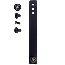 HolsterSmith - IWB Soft Belt Loops - (Black) – HD Ruberized Nylon - w/Pull-The-Dot Security Snaps & Multi Mounting Hardware - (Fits 1.25-2.0 inch Belts (Adjustable) - (Single)