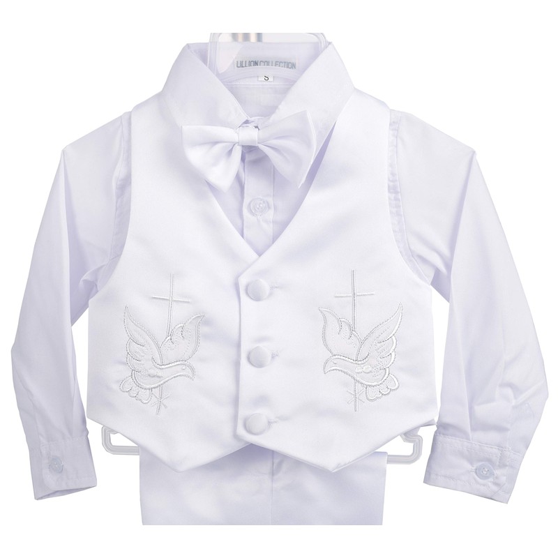Dressy Daisy Baby Boy Satin Baptism Clothes Christening Outfit with