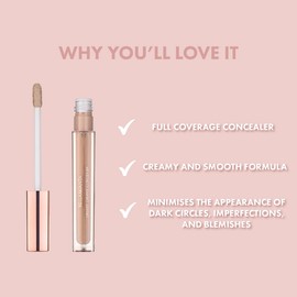 Bellamianta Hydrating Dreamy Creamy Concealer - Hydrating Formula, Long Lasting, Under Eye Concealer for Dark Circles and Blemishes with Natural Finish