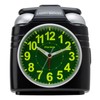 Formia HT-A030W-BK Tabletop Alarm Clock, Stand, Luminous, Silent, Continuous Second