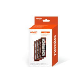 Neato Robotics Piezas de Repuesto Originales: filtros HEPA True (Paquete de 4), desarrollados para D10, también compatibles con aspiradoras Robot D9, D8, D7, D6, D4. Rendimiento máximo.
