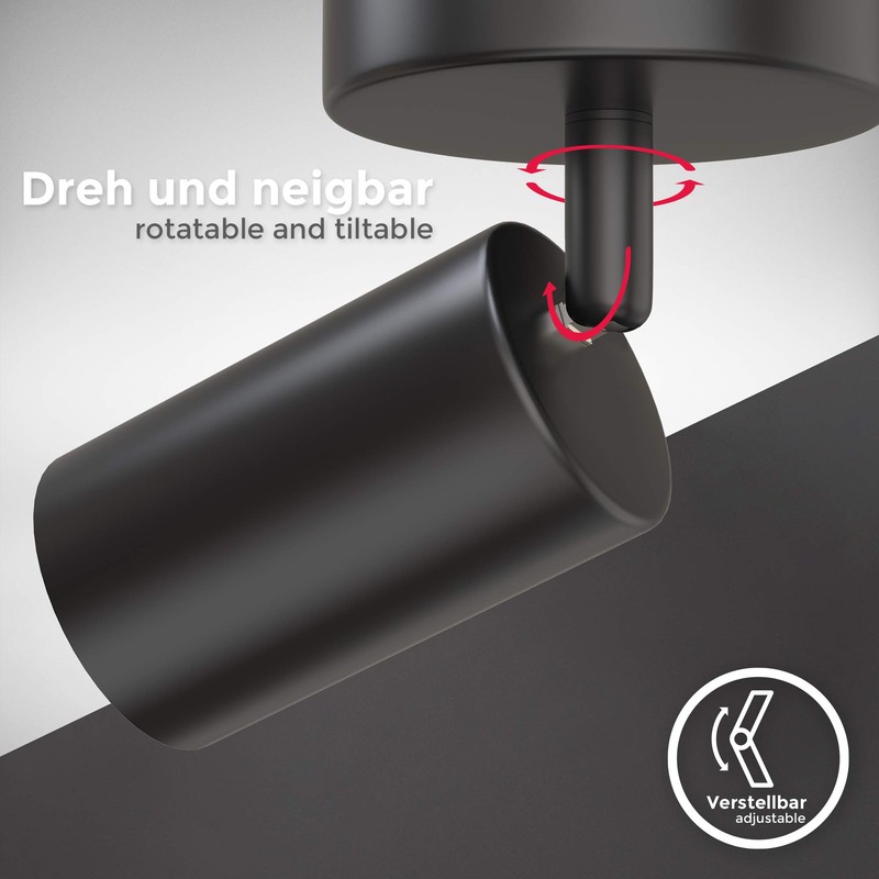 B.K.Licht I Spotlight Bulb I Swivelling I Rotatable I GU10