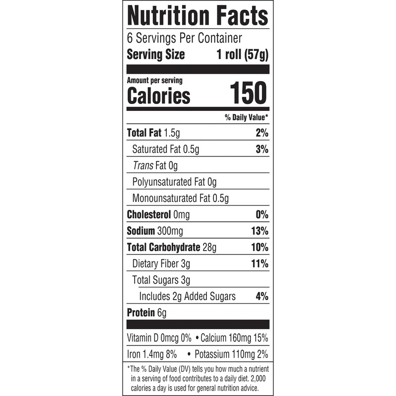 Arnold Sandwich Thins Multigrain Rolls, 6 count, (2 oz each),