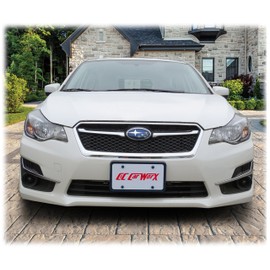 C&C Car Worx Front and Rear License Plate Frame Brackets to fit 2015-16 Subaru Impreza (excluding WRX and STI) at Special Bundled