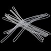 DGZZI 50PCS 17x0.25cm Transparent Plastic Luggage Tag Lanyard ID Tag