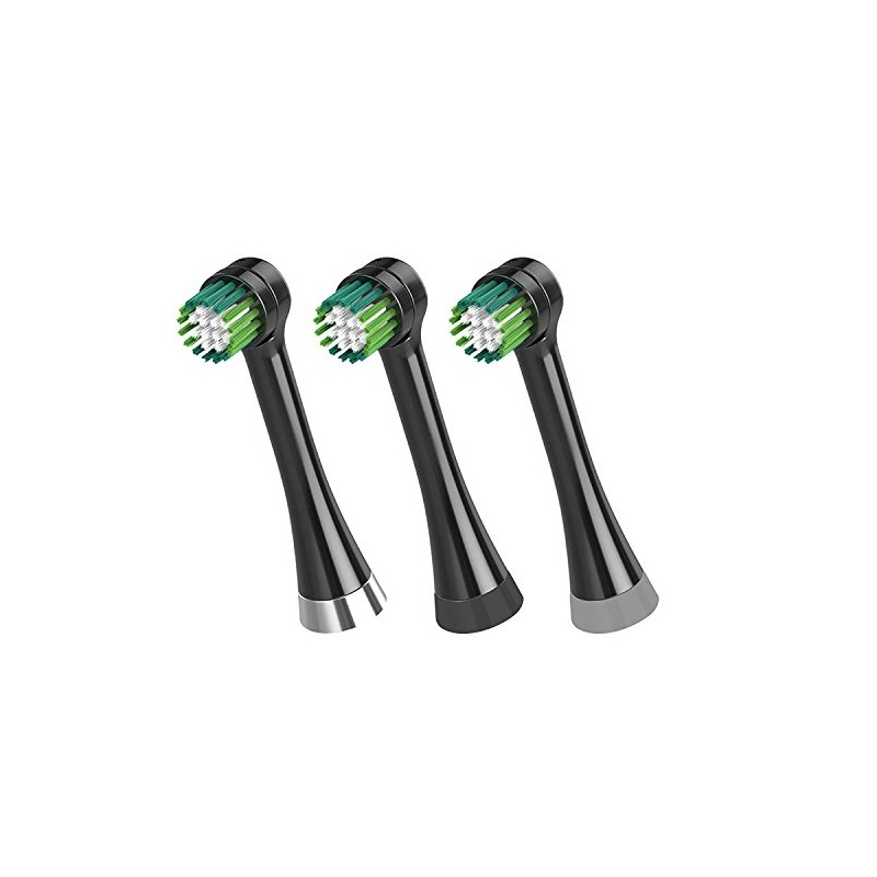 Waterpik Triple Clean Complete Care Replacement Brush Heads, Black, OTRB-3WB,