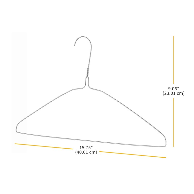 Whitmor Wire Hangers - Wire Coat and Clothes Everyday Hangers