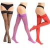 Boao 6 Pairs Women Thigh High Stockings Silicone Lace Top