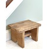 Classic Amish Reclaimed Wood Stool. Natural, Rustic, Solid. Versatile Home