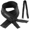 2 Pcs Heavy Duty Zipper, 65 cm Waterproof Zip, Open