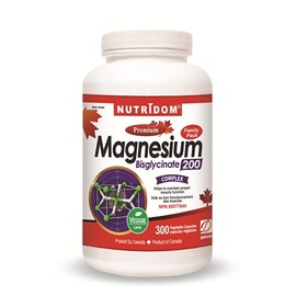 NUTRIDOM Magnesium Bisglycinate (300 Capsules (200mg))