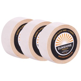 Sunshine Tape 3 Pack Super Cloth Wig Adhesive Tape Roll - 3/4" x 3 YDS - Double Sided, Medical Grade - Toupee and Wig Tape
