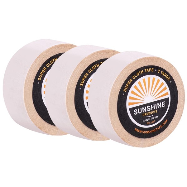 Sunshine Tape 3 Pack Super Cloth Wig Adhesive Tape Roll