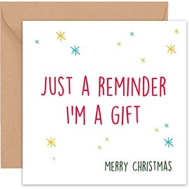 Felbridge Studio - Husband Christmas Card - Funny Christmas Card - For Son Daughter Boyfriend Mum Dad Wife Girlfriend Partner Him Her Sister Brother Family 2022-14cm