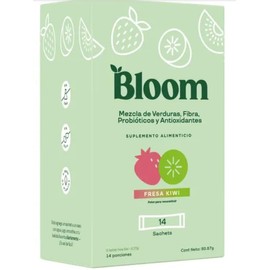 Bloom Greens Superfoods 14 Sobres Individuales P Llevar Fresa-Kiwi